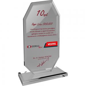 Kristal Plaket ( 12 x 19 cm )