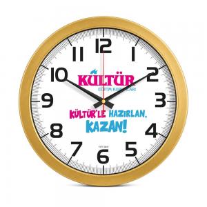 Metalize Duvar Saati ( Ø 35 cm )